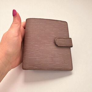 Louis Vuitton Lavender Epi Leather Compact Snap Wallet